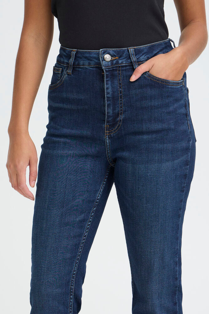 Pulz Bootcut Dark Blue Denim Jeans image 8