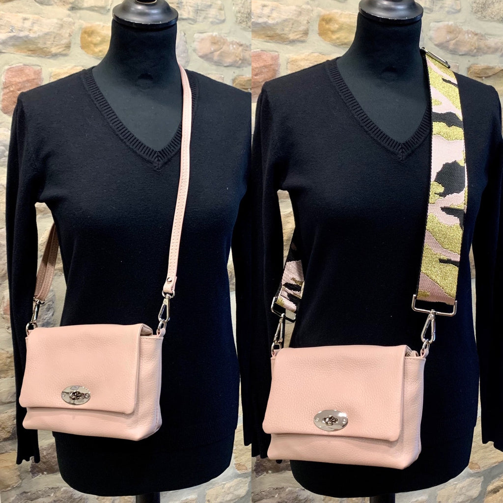 Lala Leather Bag with Silver Clasp image 8