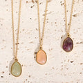 Semi Precious Stone Pendant Necklace image 0