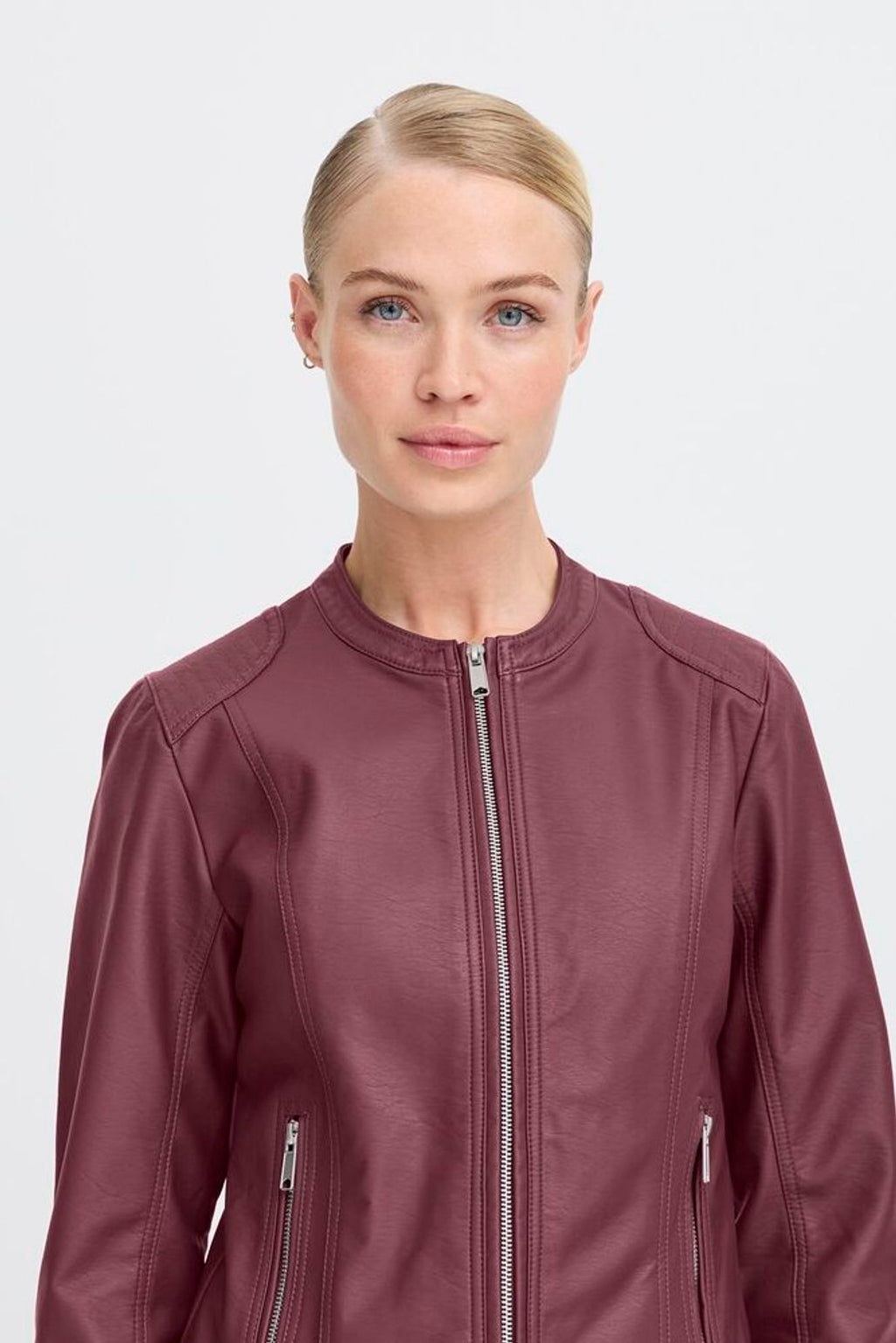 B Young Bya Faux Leather Biker Jacket image 4