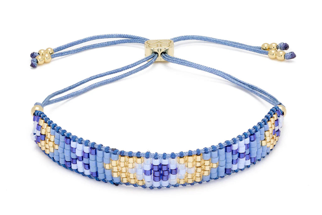 Magic Blue Friendship Bead Gold Bracelet  image 0