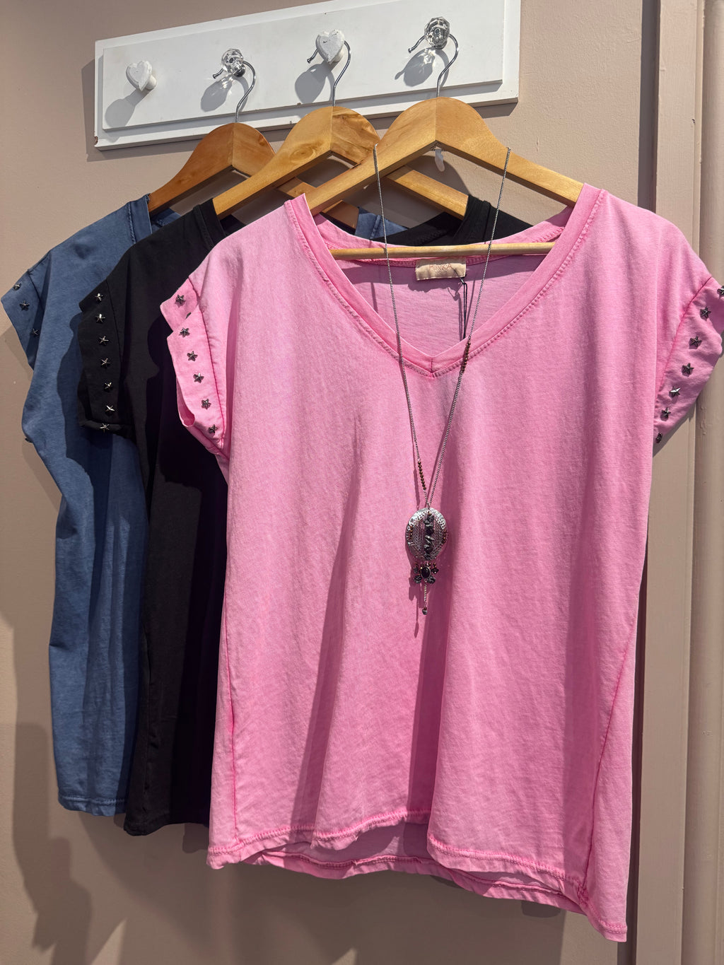 Honey Star Trim Cotton Tshirt image 7