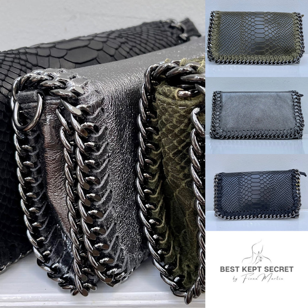Stella Leather Bag with Chain Detail image 0