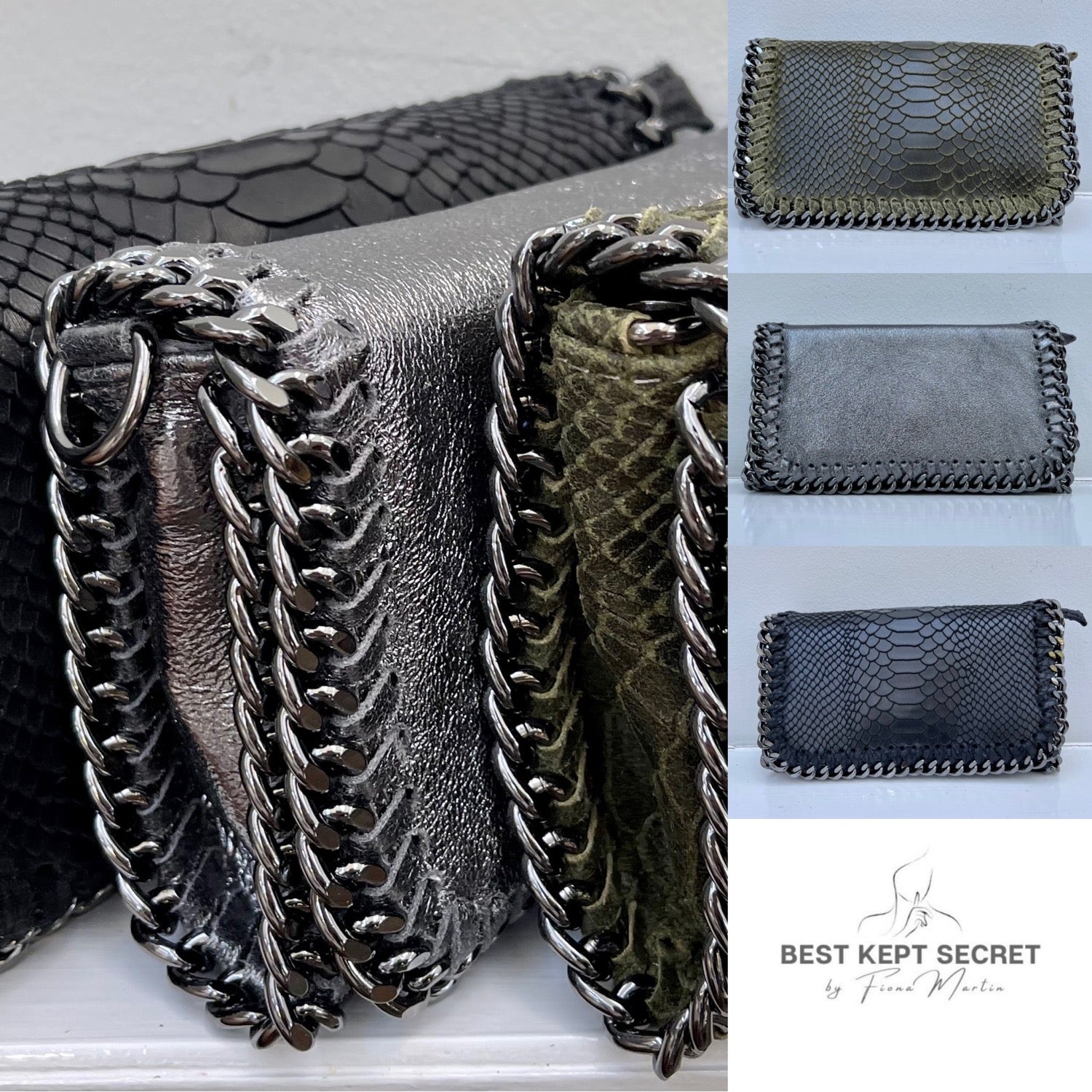 Stella Leather Bag with Chain Detail image 0