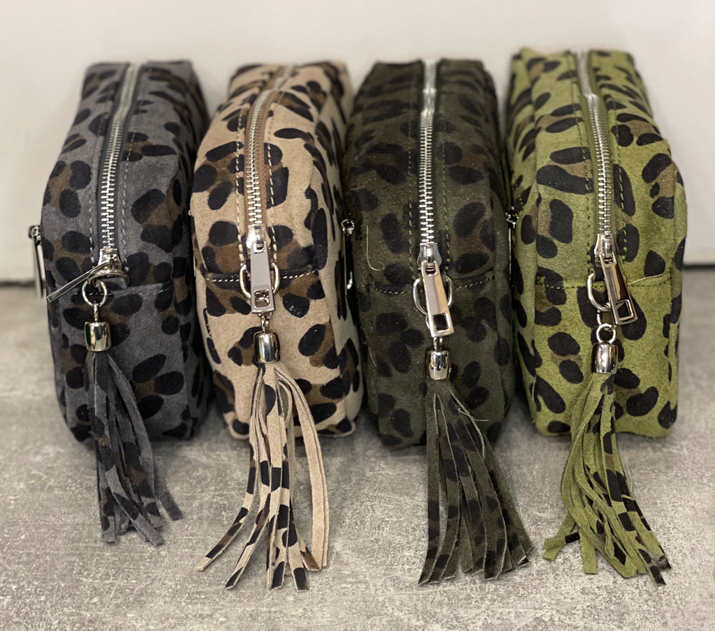 Vespa Leopard Print Suede Tassel Bag image 0