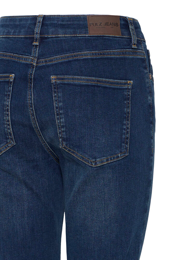 Pulz Bootcut Dark Blue Denim Jeans image 3