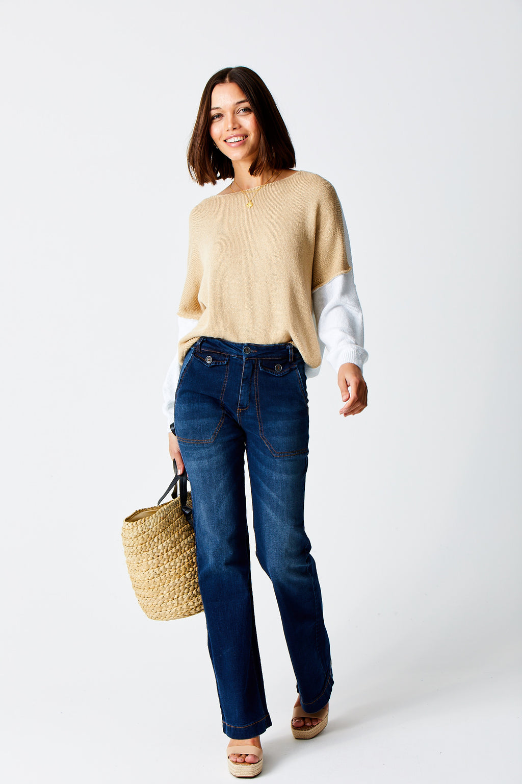 Beau Denim Wash Flared Jeans image 0