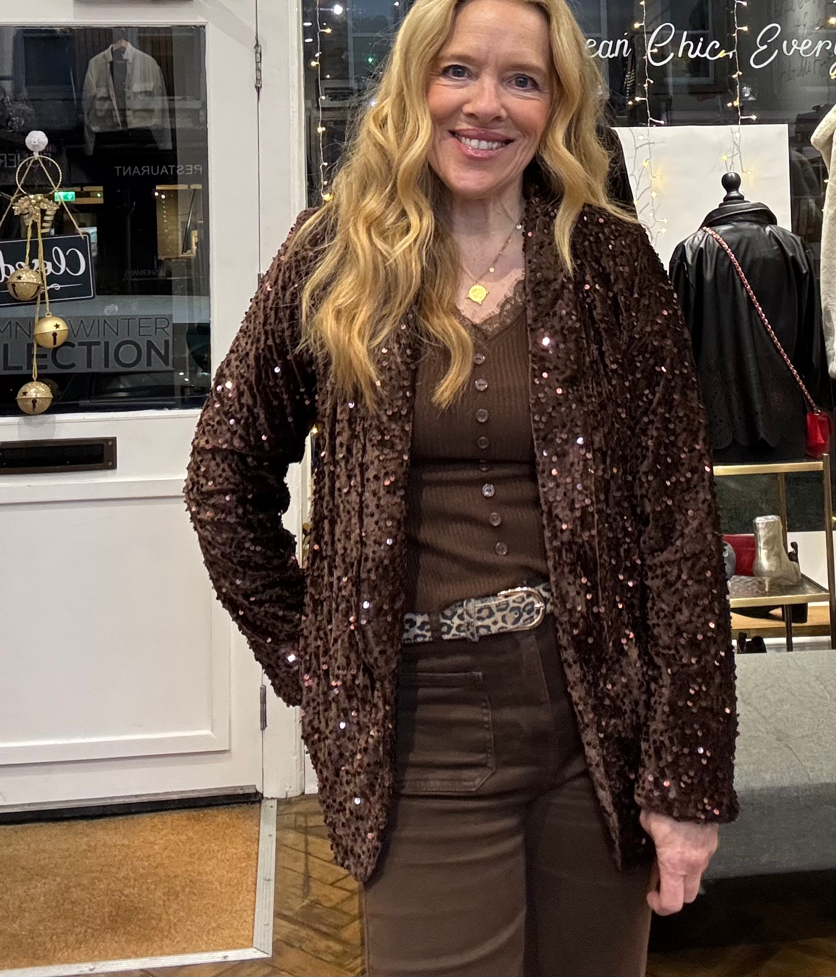 Chloe Sequin Blazer Jacket image 3