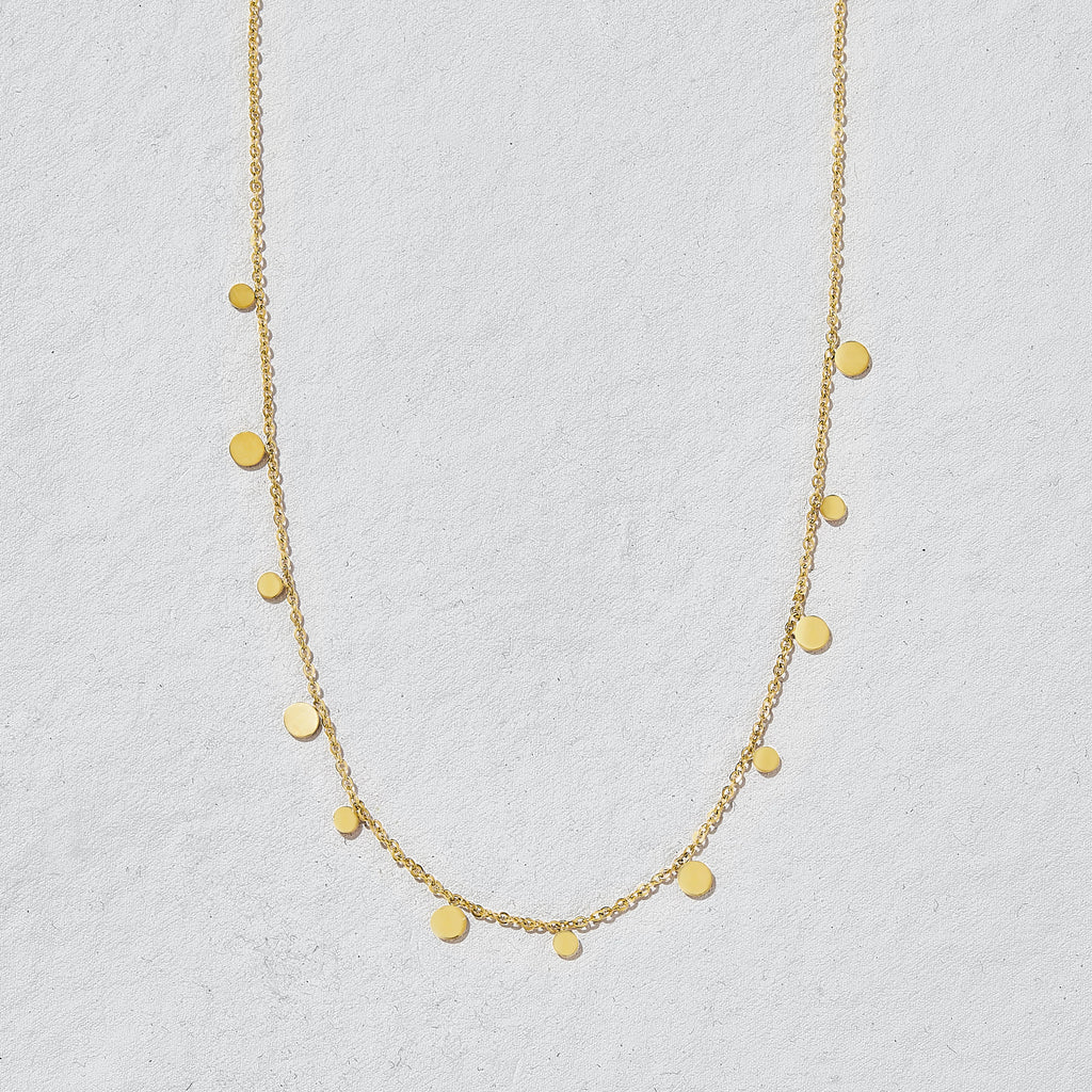 Flutter Gold Disc Nekclace image 0