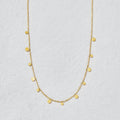 Flutter Gold Disc Nekclace image 0