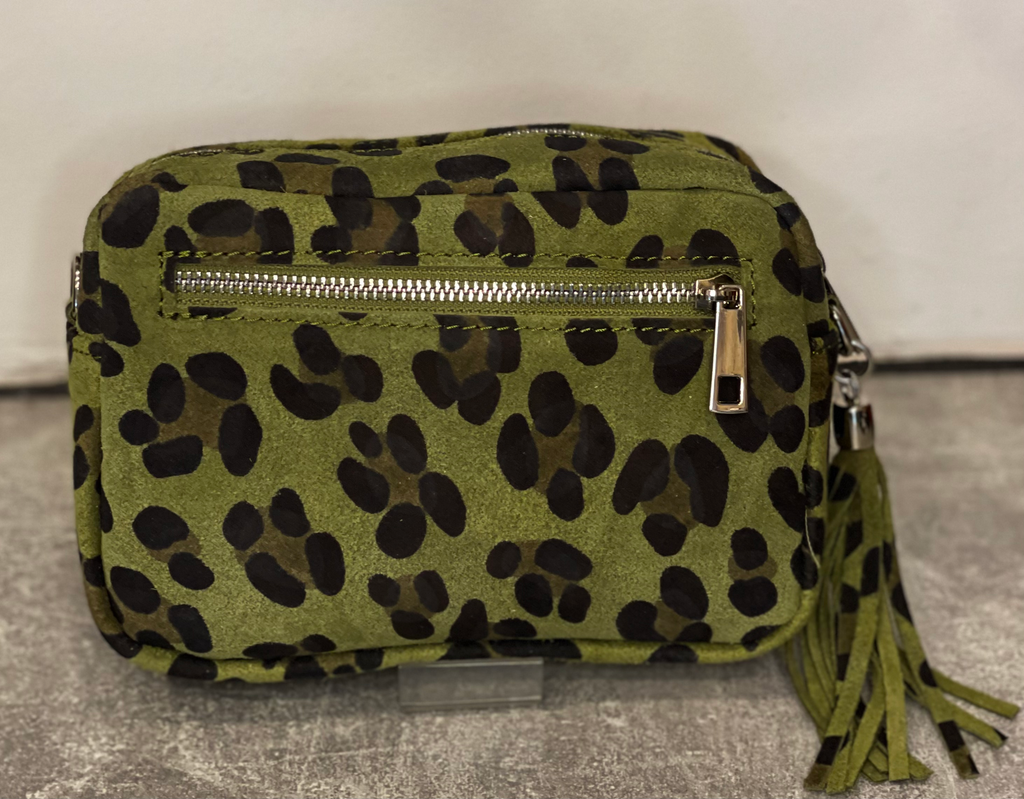 Vespa Leopard Print Suede Tassel Bag image 4