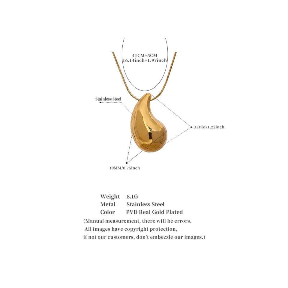 Teardrop Short Necklace  image 3