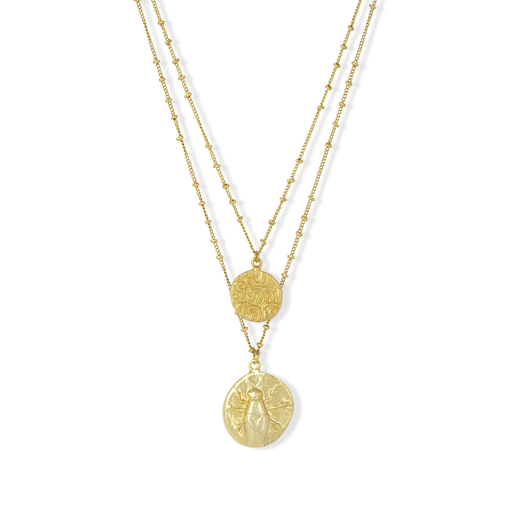 Essence Gold Plated Double Necklace  image 1