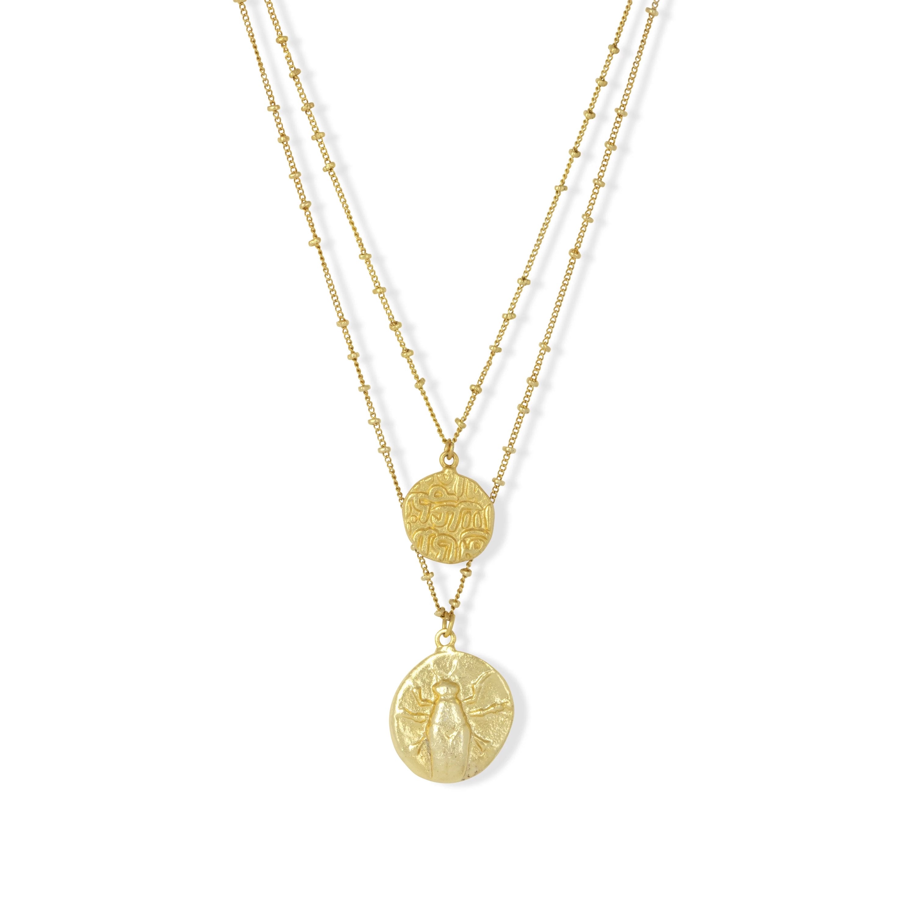 Essence Gold Plated Double Necklace  image 1