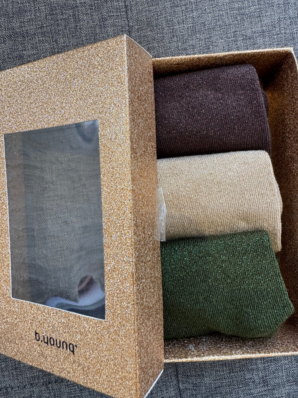 B Young Gold Sock Box 3 image 1