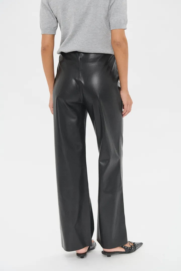 Saint Tropez Faux Leather Flared Trousers image 2