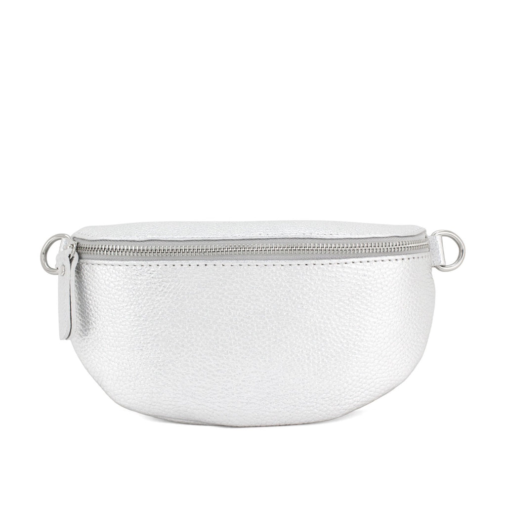 Leather Half Moon Crossbody Bag image 10