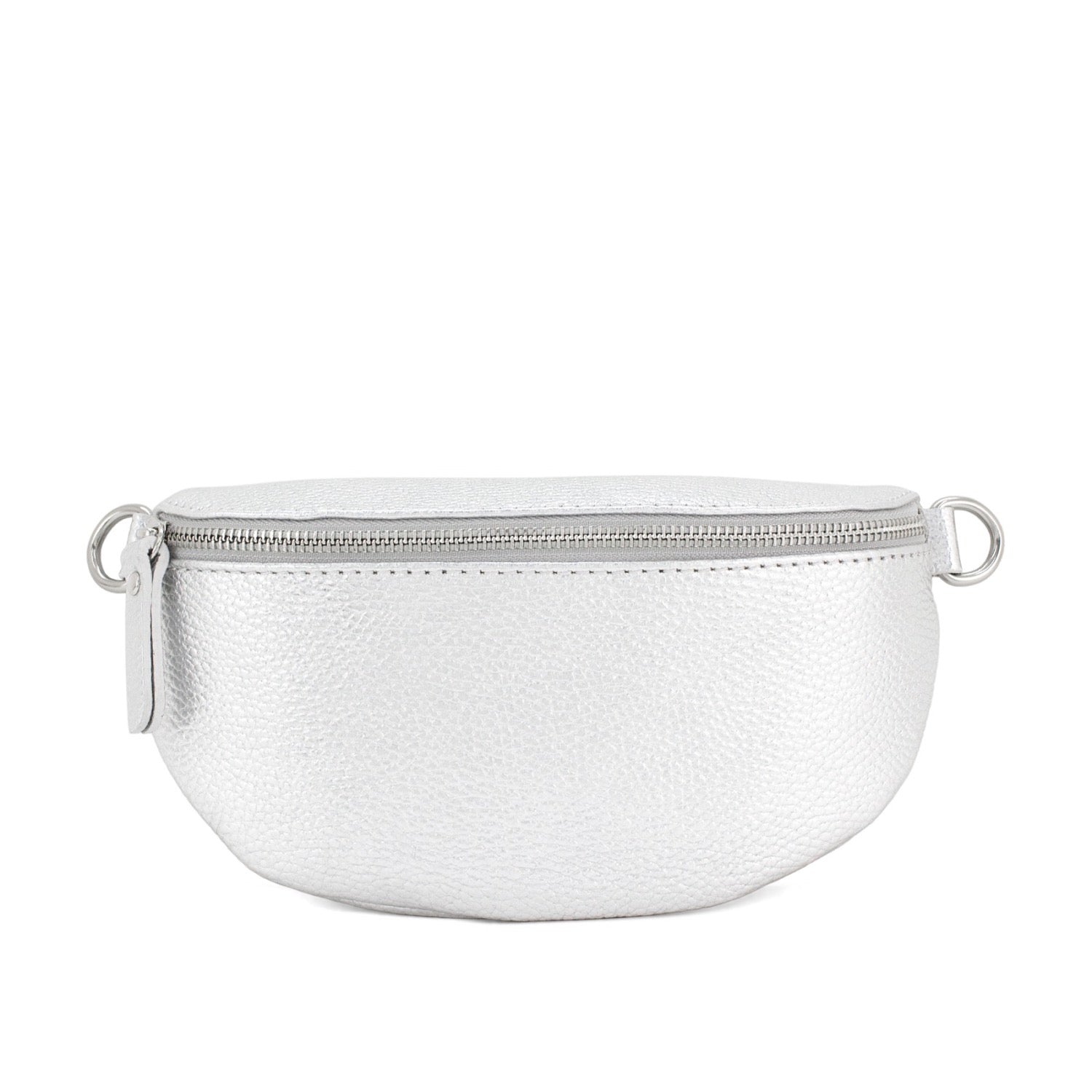 Leather Half Moon Crossbody Bag image 10