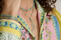 Ivy Turquoise or Amazonite Gold Necklace  image 0