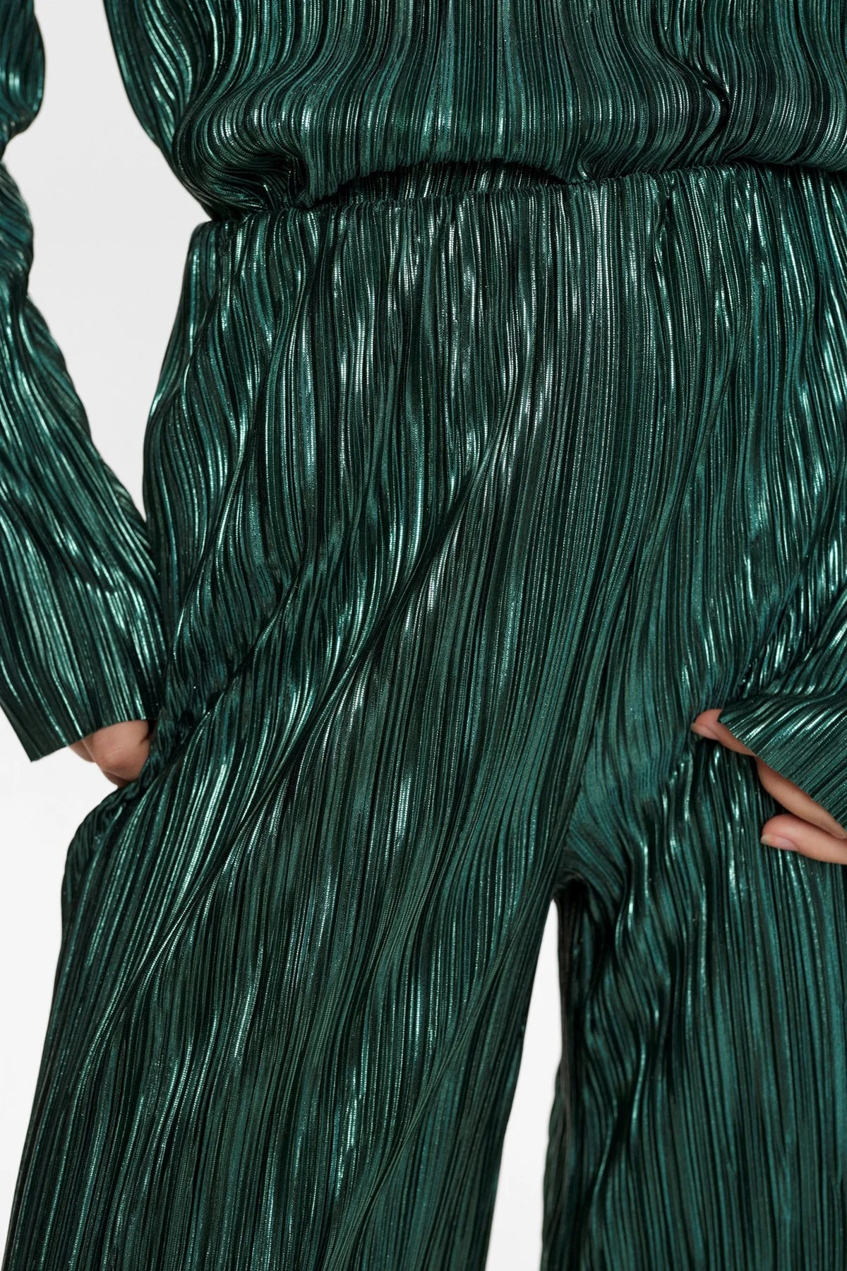 Numph Numwood Green Pleated Trousers image 10