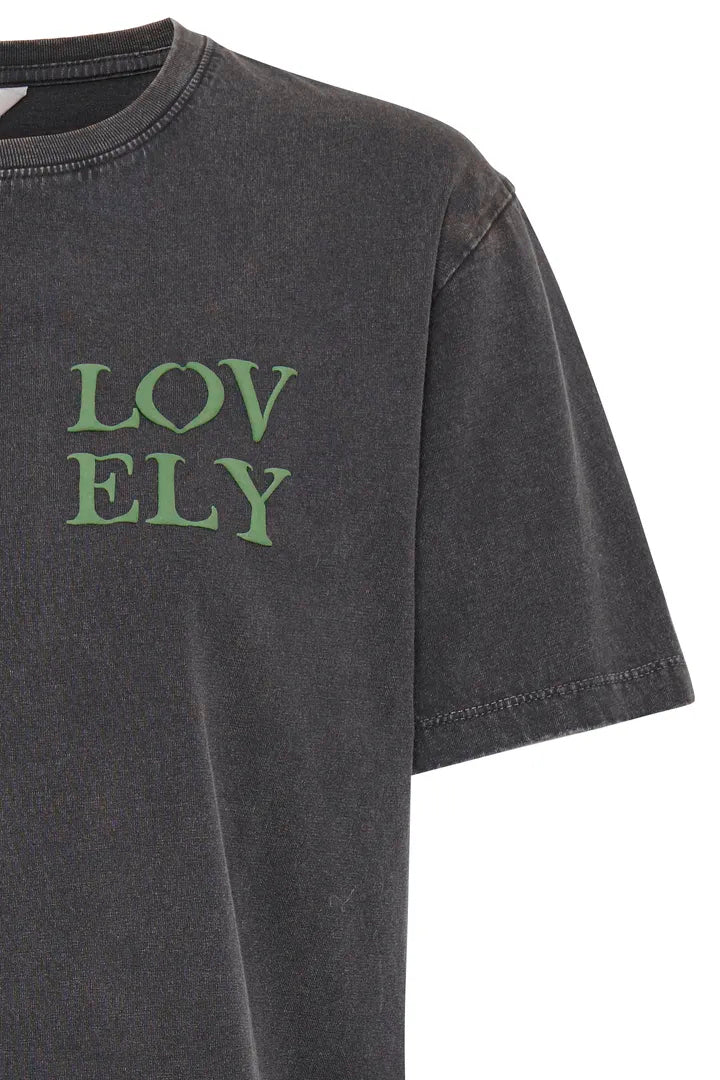 B Young Charcoal Grey Cotton Lovely T-shirt image 2