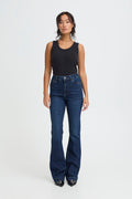 Pulz Bootcut Dark Blue Denim Jeans image 0