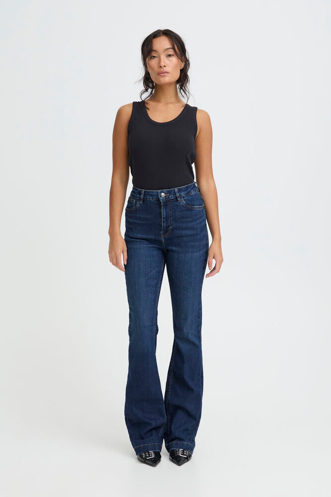 Pulz Bootcut Dark Blue Denim Jeans image 0