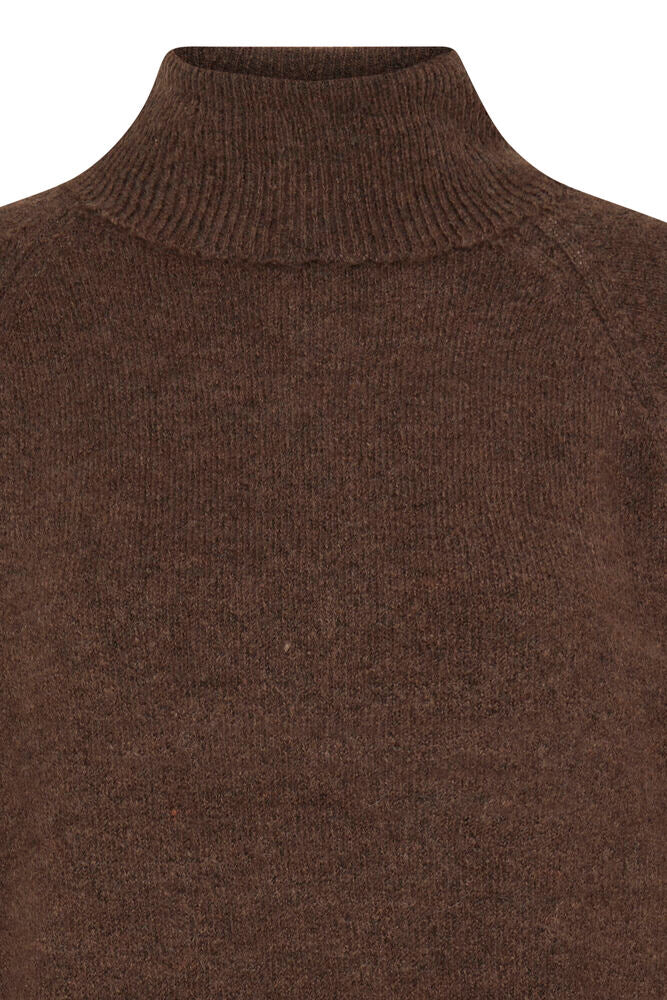 BYoung Mona Rollneck Sweater in Chocolate Brown image 6