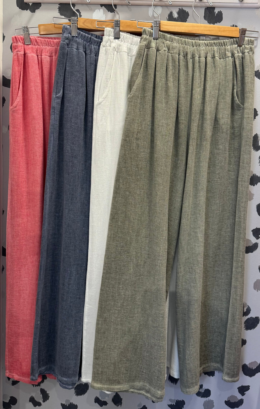 Pisa Stonewashed Cotton Linen Trousers  image 1