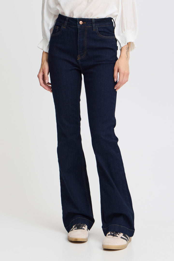 Pulz High Waist Bootcut Jeans image 3