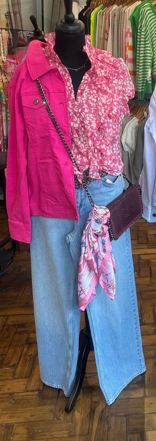 Sofia Stretchy Button Denim Style Jacket  image 3