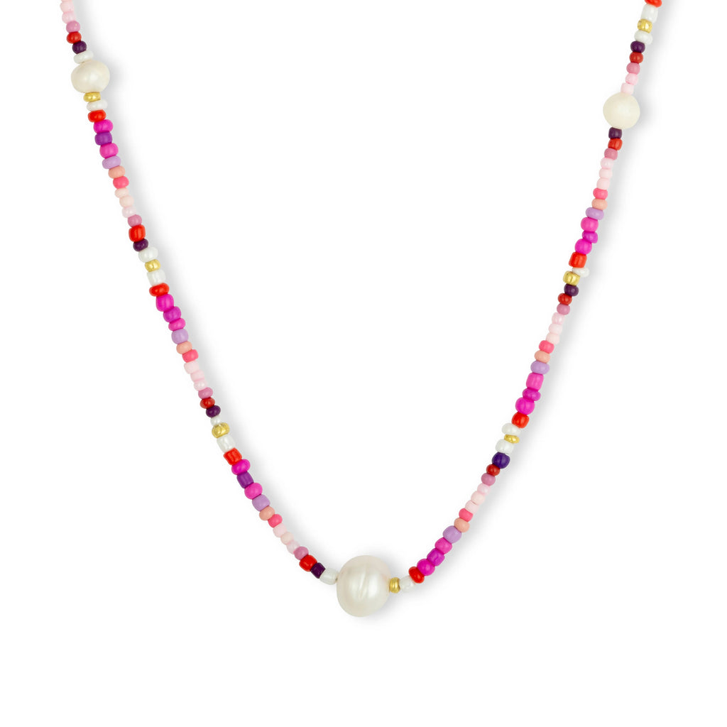 Gaia Beaded Pearl Short Necklace  image 2