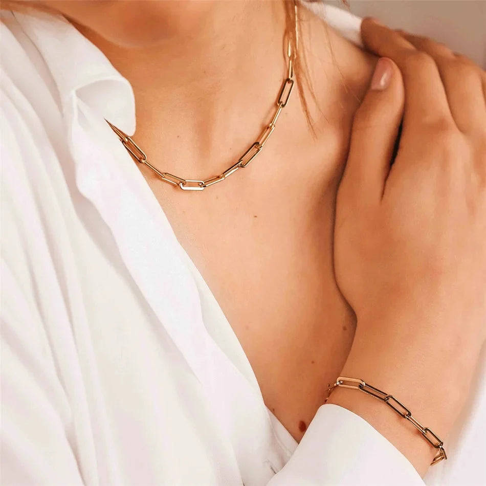 Fine Paperlink Choker Necklace  image 0