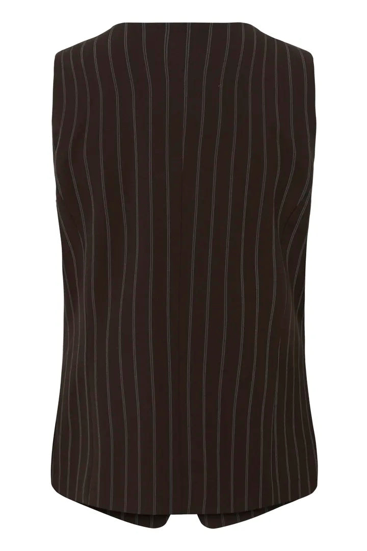 Saint Tropez Longline Pinstripe Waistcoat  image 6