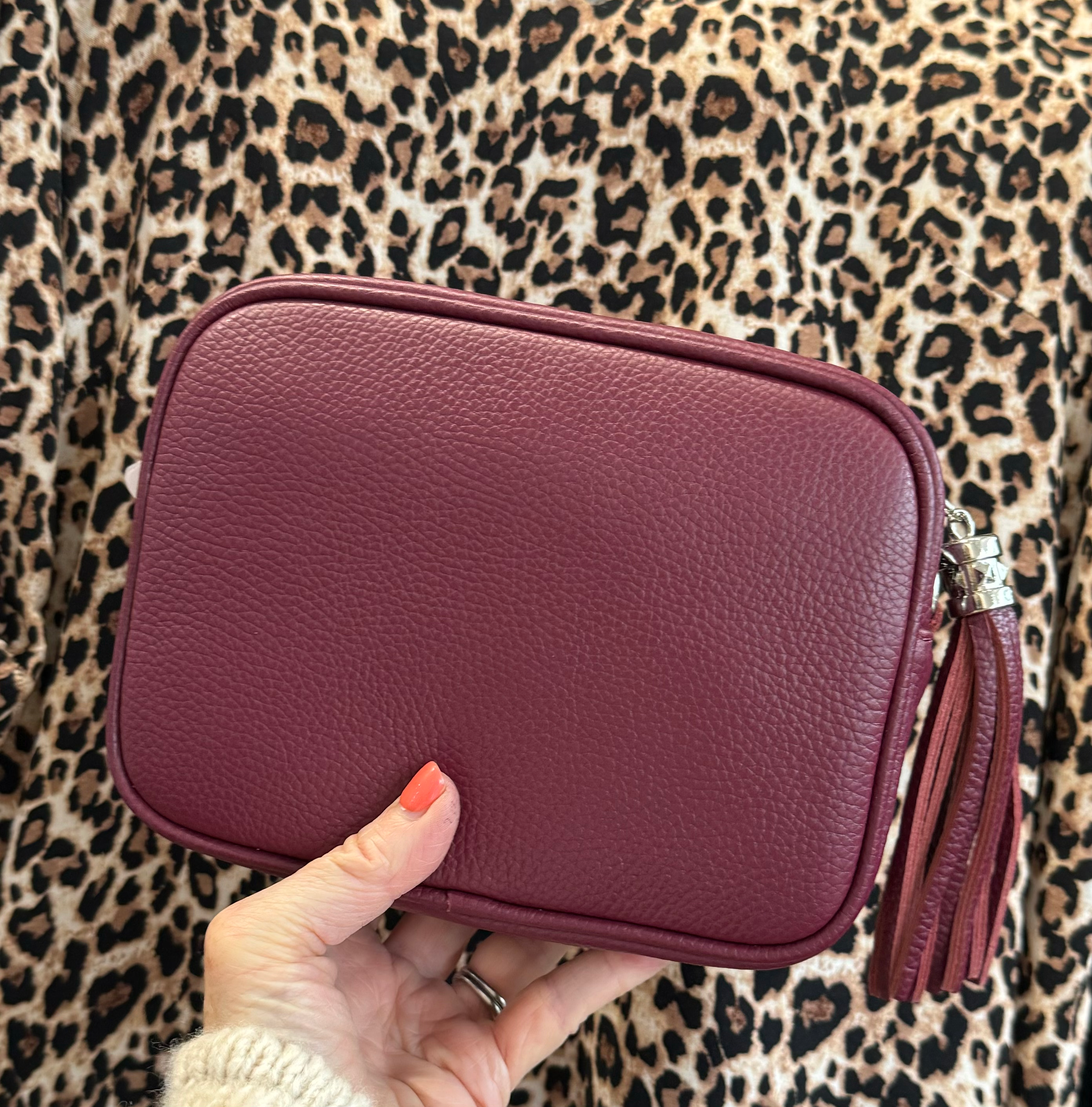 Single Tassel Leather Camera Bag image 1