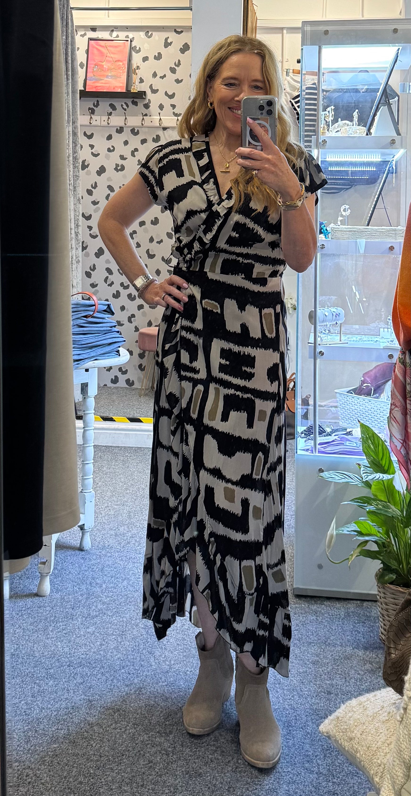 Beatrice Wrap Dress - French Collection image 2