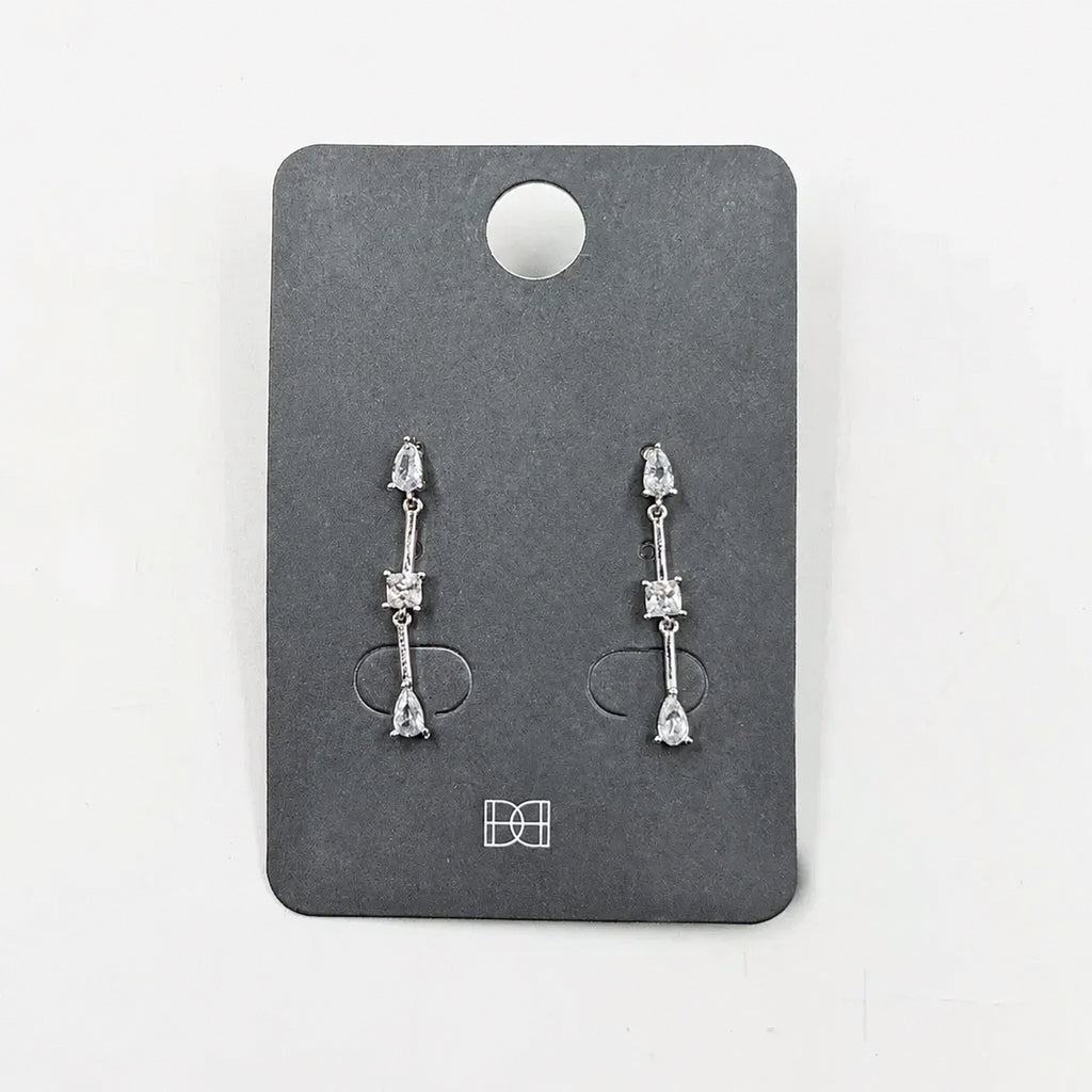 Contemporary Sparkle Drop Earrings image 1