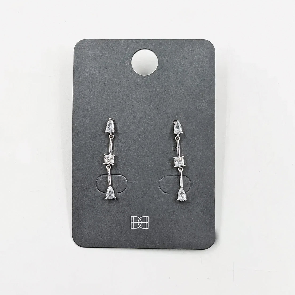 Contemporary Sparkle Drop Earrings image 1