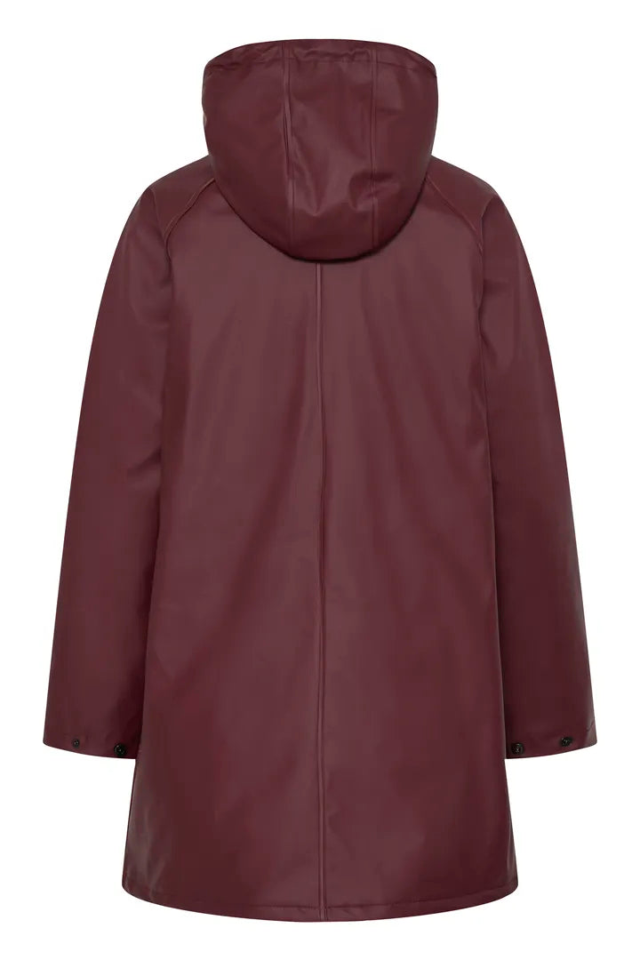 B Young Yavan Hooded Raincoat in Fig image 3