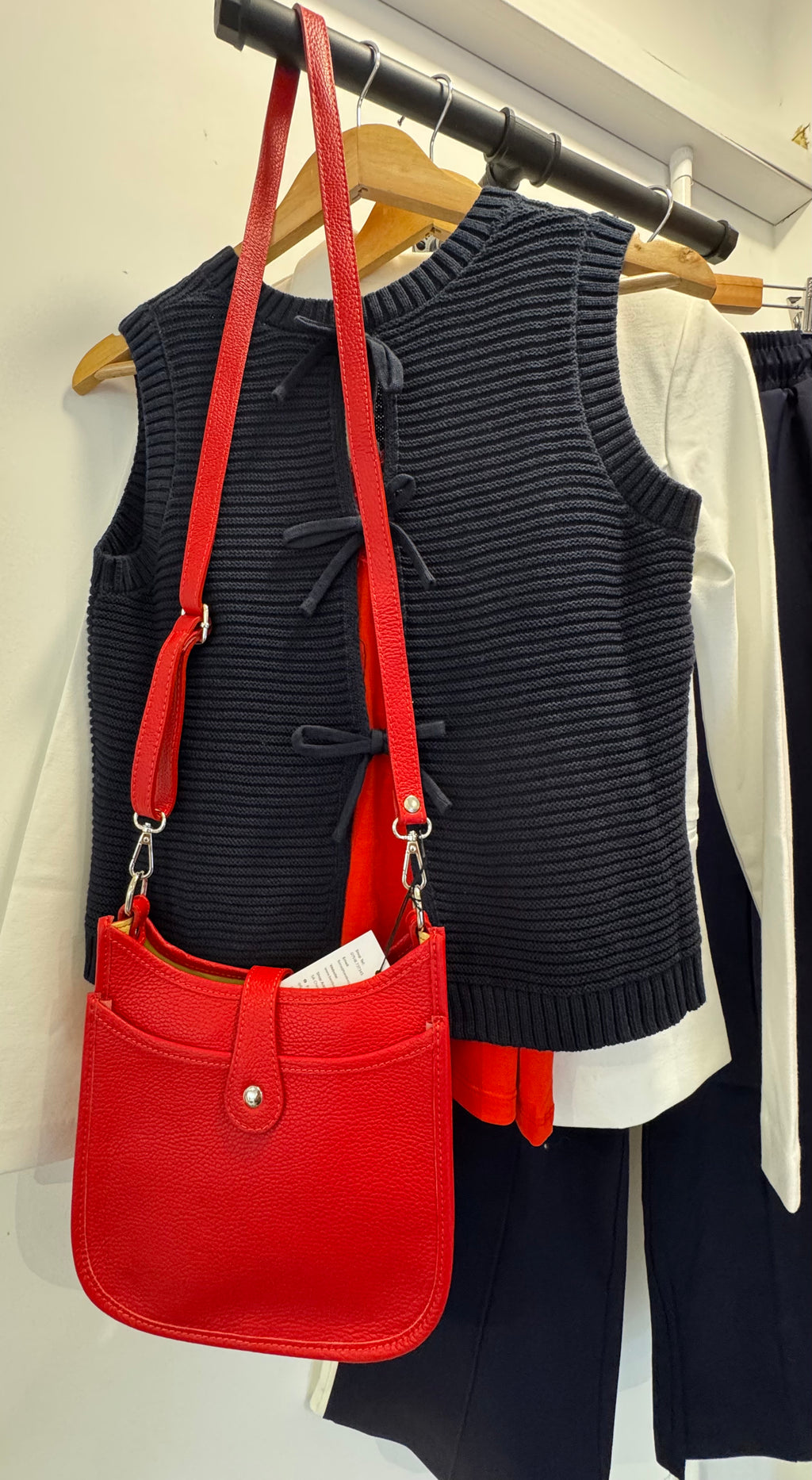 Amalfi Leather Small Saddle Bag image 1