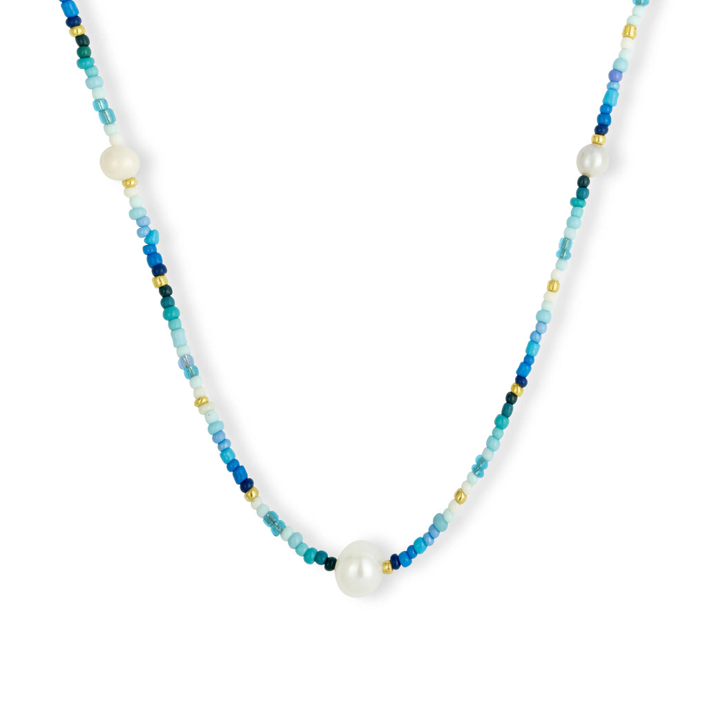 Gaia Beaded Pearl Short Necklace  image 1