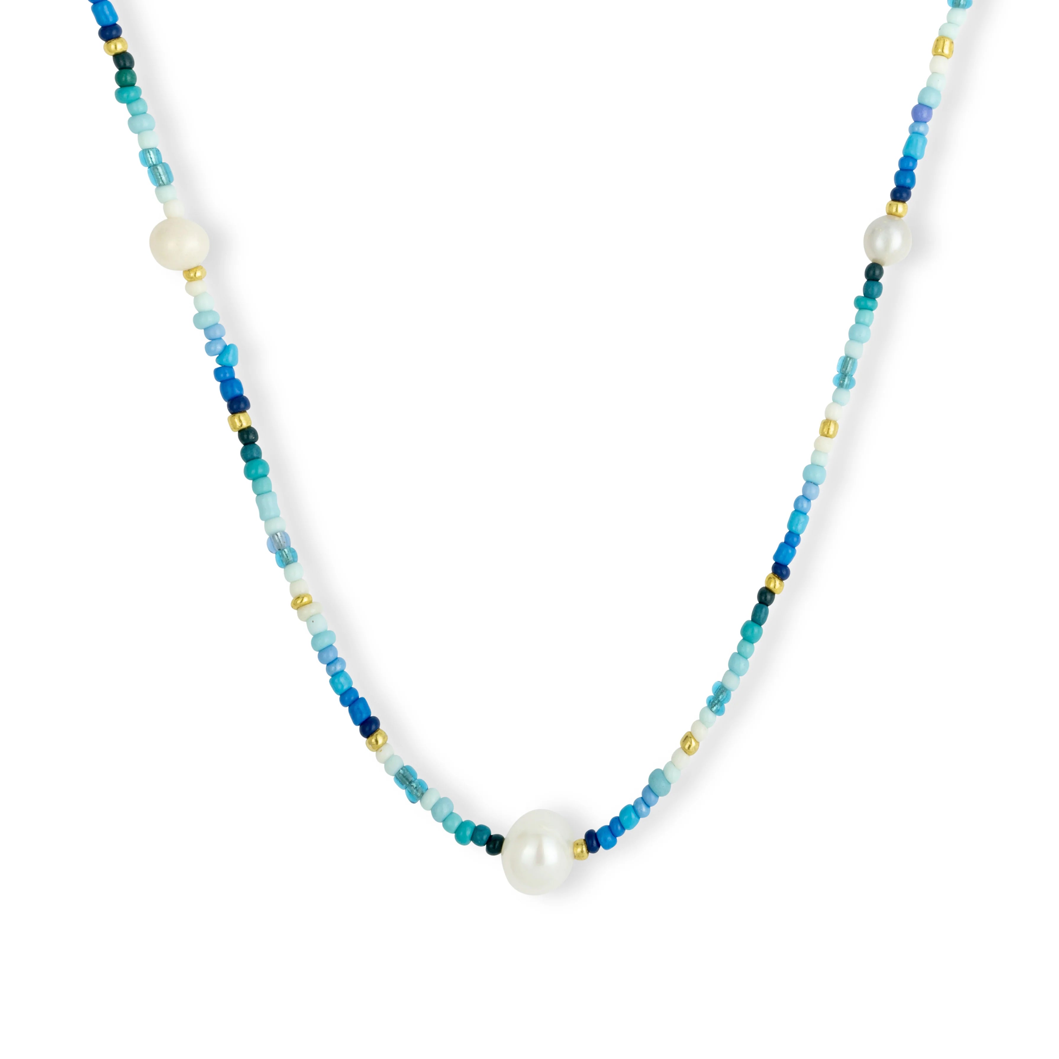 Gaia Beaded Pearl Short Necklace  image 1