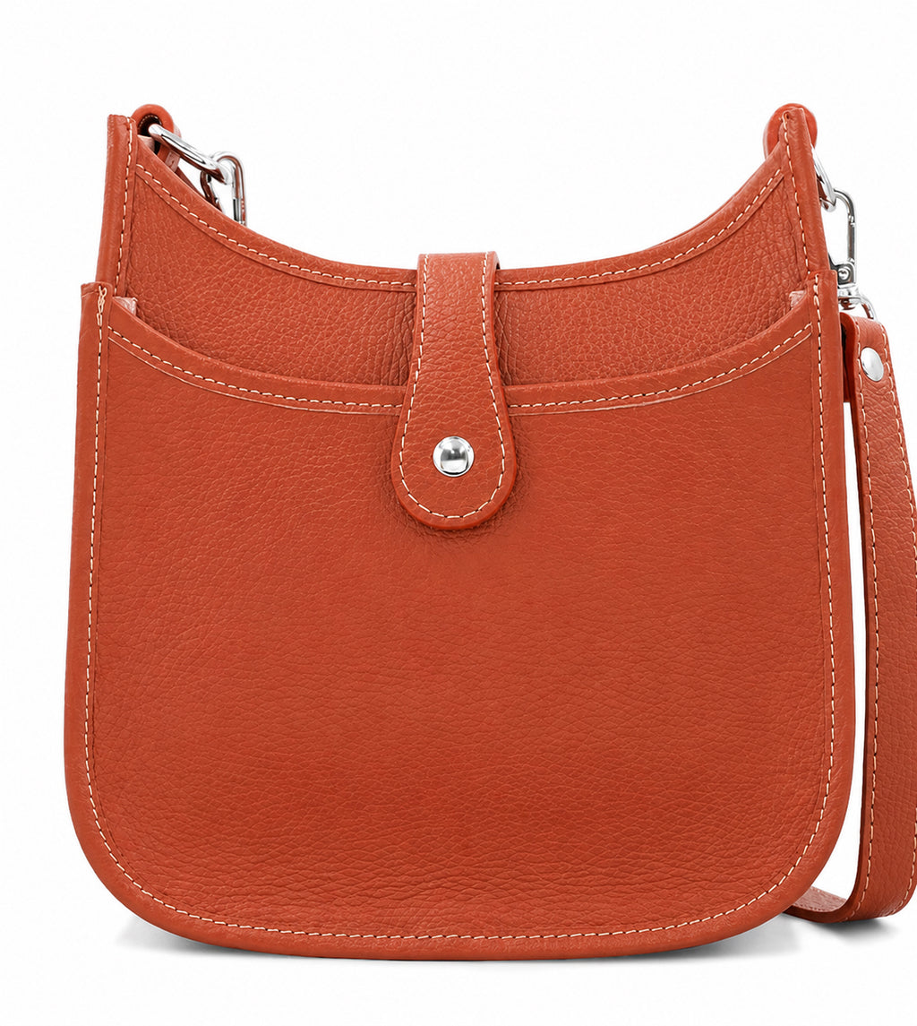 Amalfi Leather Small Saddle Bag image 3