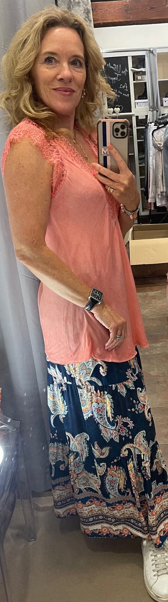 Prunella Pretty Lace Trim Top image 9