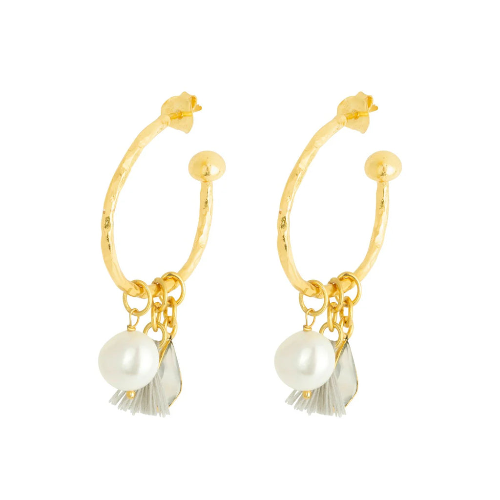 Nicky Gold Plated Small Hoop Earrings  image 2