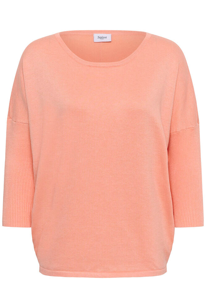 Saint Tropez Mila Scoop Neck Seam Back Sweater image 5