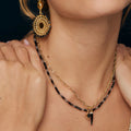 Nancy Black Grey Short Necklace  image 0
