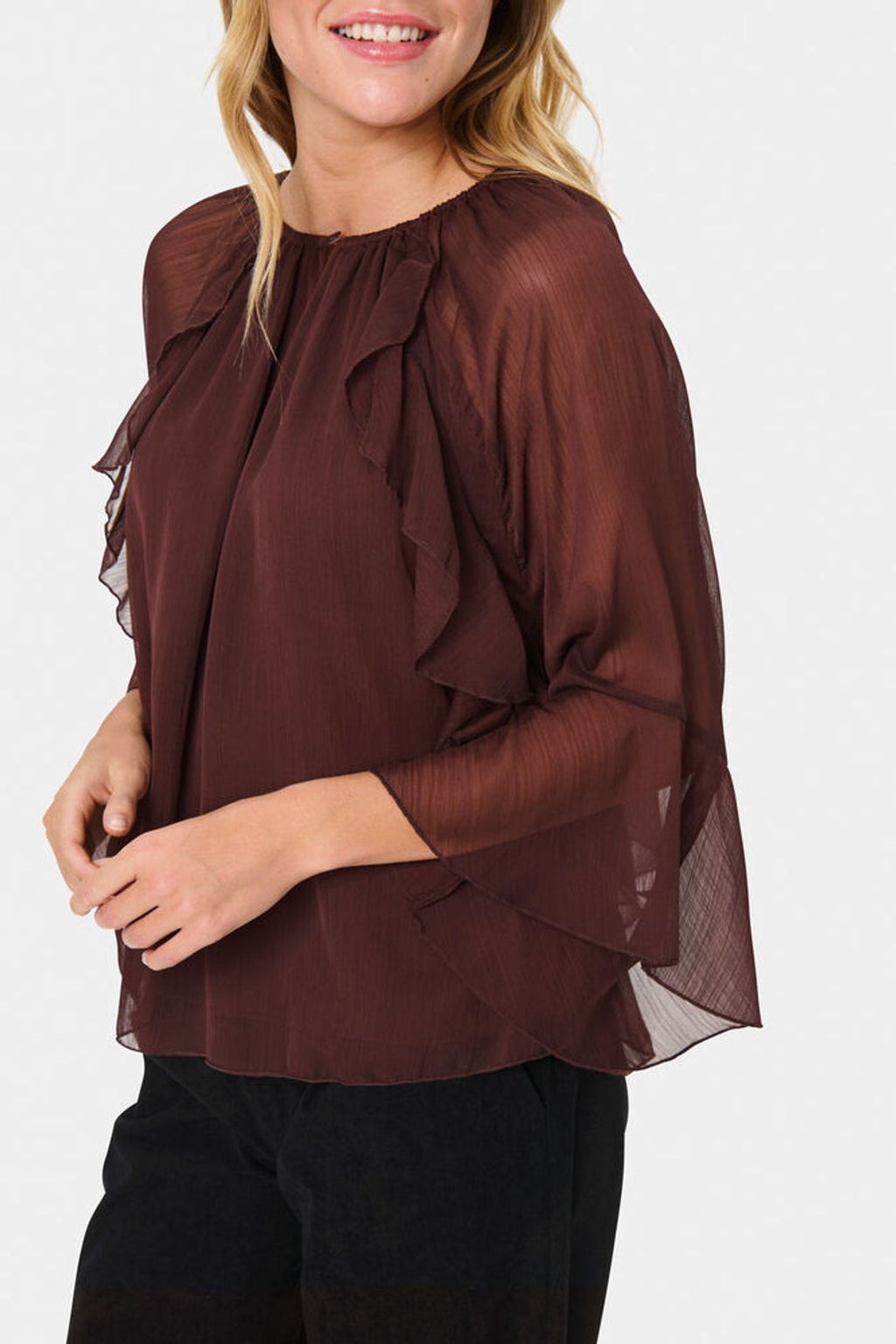 Saint Tropez Nora Chiffon Blouse Top image 2