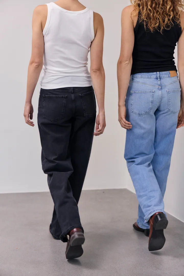Pulz Mid Denim Wide Leg Jeans image 2
