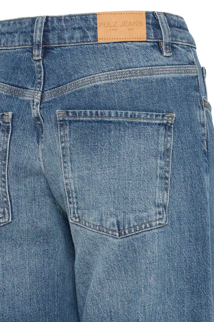 Pulz Mid Denim Wide Leg Jeans image 3